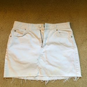 Topshop White Jean Skirt!